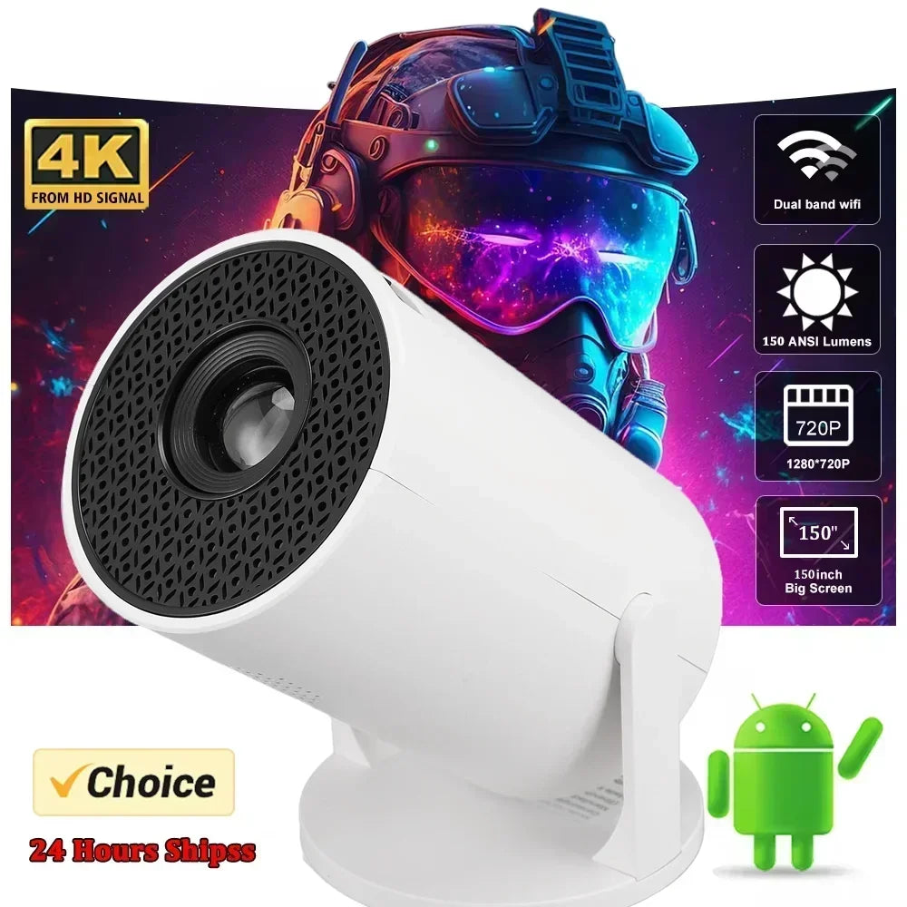 Projector 270° Adjustable LED 1080P Portable Movie Projector for Android Phone USB TV Stick Laptop